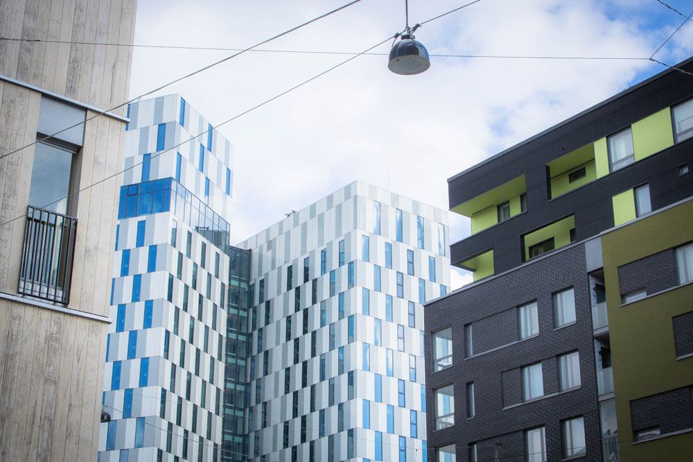 Byggnad med avancerade VVS-system